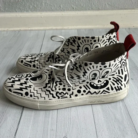 RARE DEL TORO x PEPSI LIVE FOR NOW Eduardo Hattie Graffiti Chukka Sneakers Sz 11 - Picture 7 of 11